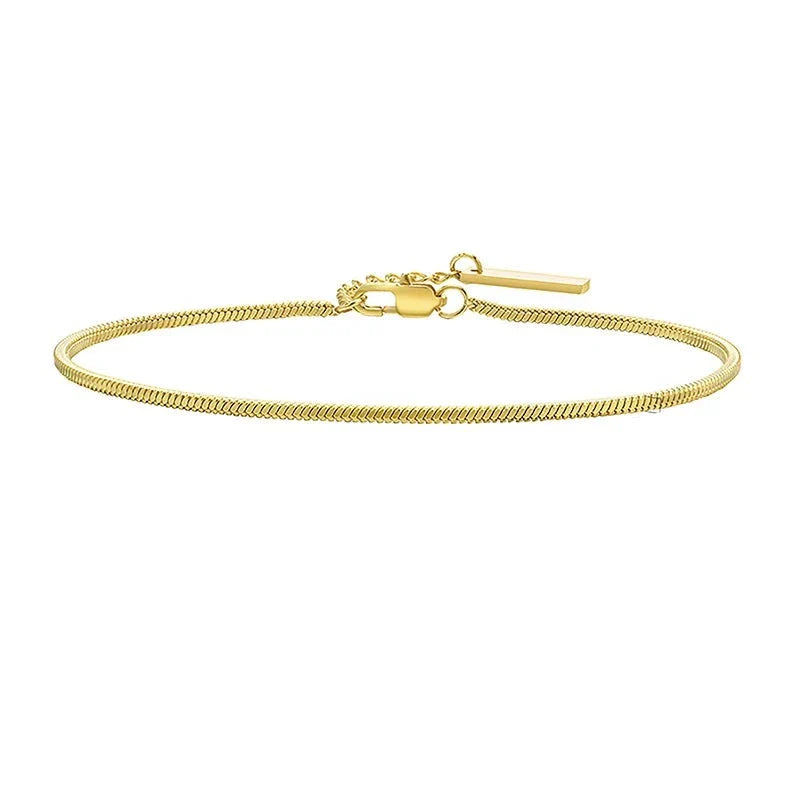 Square Snake Chain Bracelet