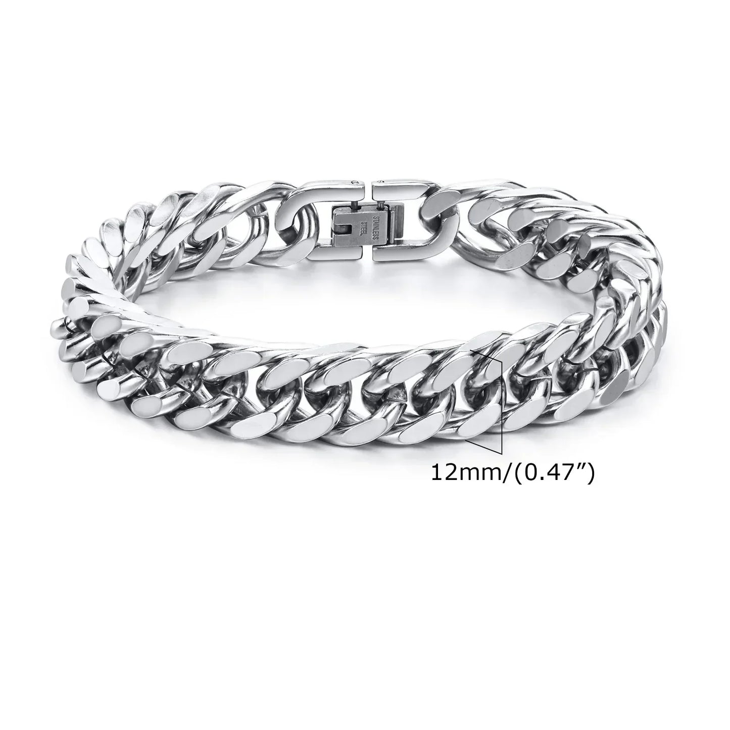 Stylish Double Curb Chain Bracelets