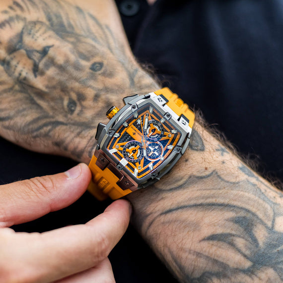 The Veyron Chrono Neon Orange