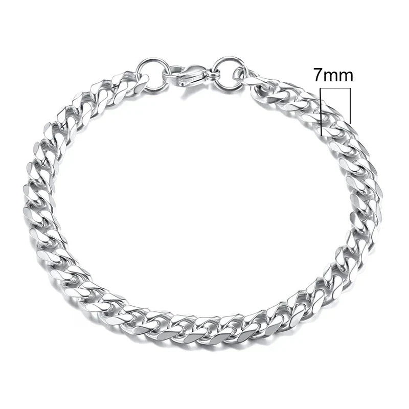 Curb Cuban Link Chain Bracelet