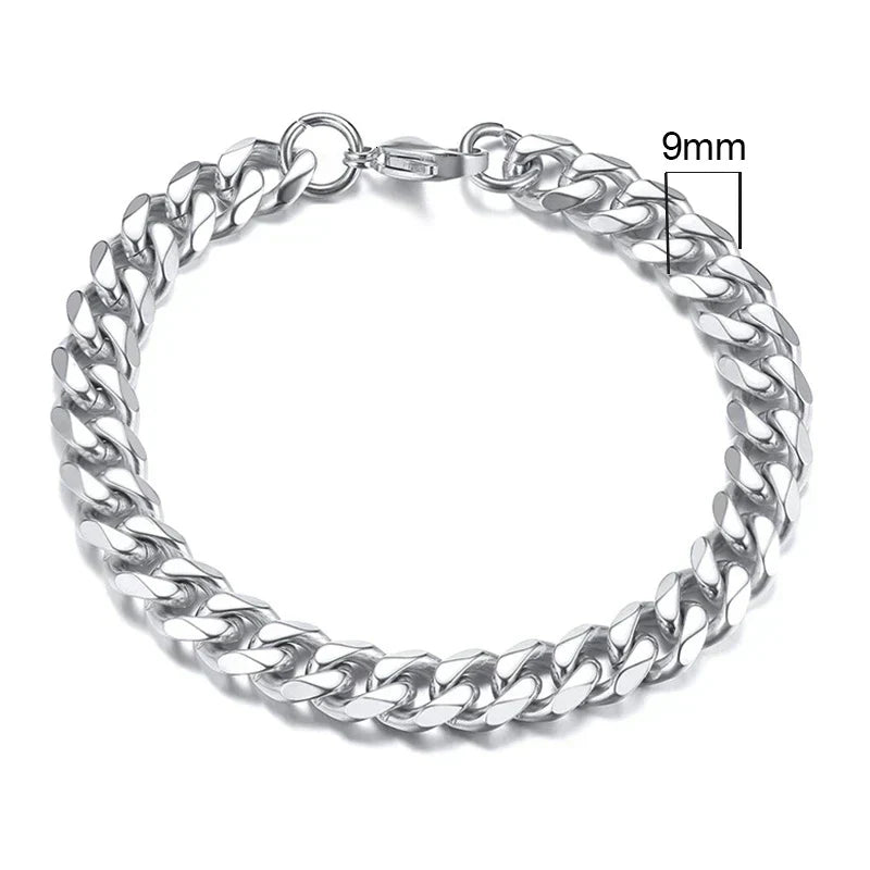 Curb Cuban Link Chain Bracelet