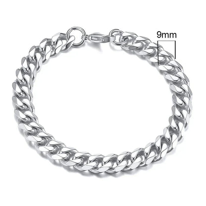 Curb Cuban Link Chain Bracelet