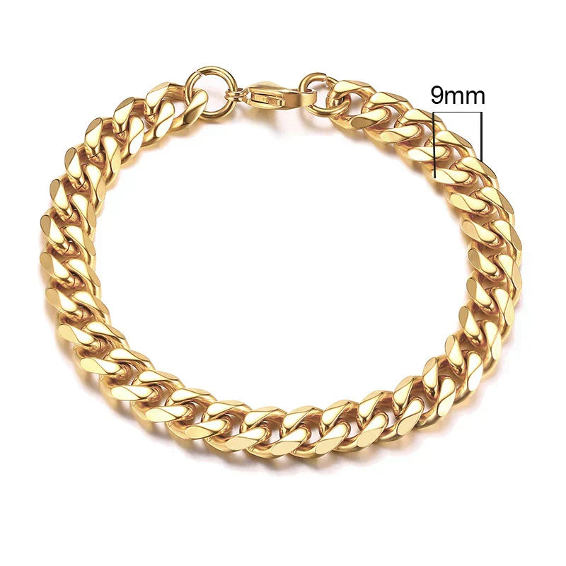 Curb Cuban Link Chain Bracelet