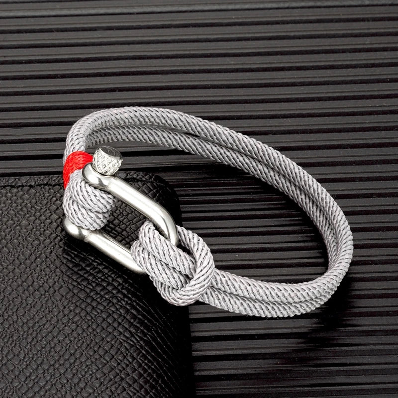 Stainless Steel U-Shaped Survival Bracelet