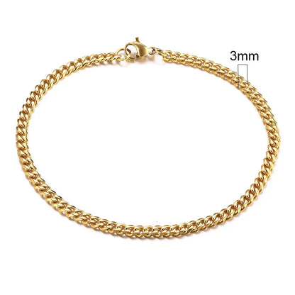 Curb Cuban Link Chain Bracelet