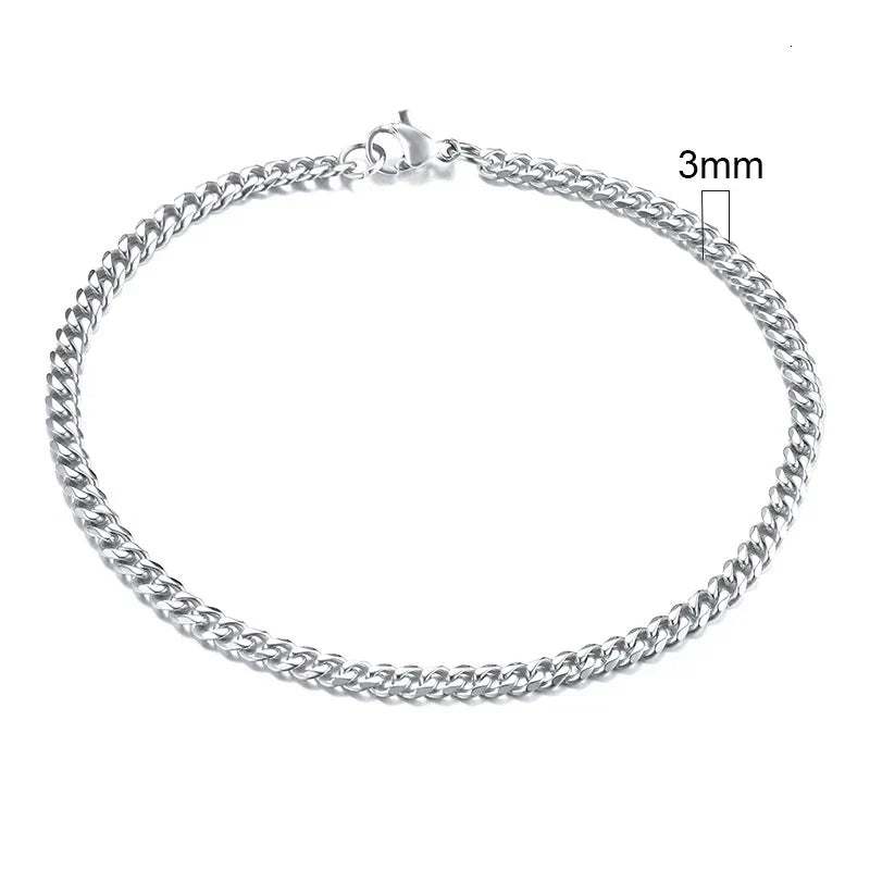 Curb Cuban Link Chain Bracelet