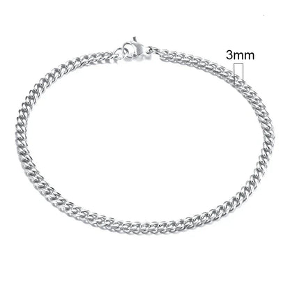 Curb Cuban Link Chain Bracelet