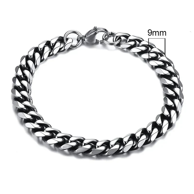 Curb Cuban Link Chain Bracelet