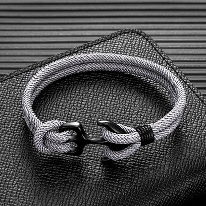 Double Strand Nautical Paracord Rope Bracelet