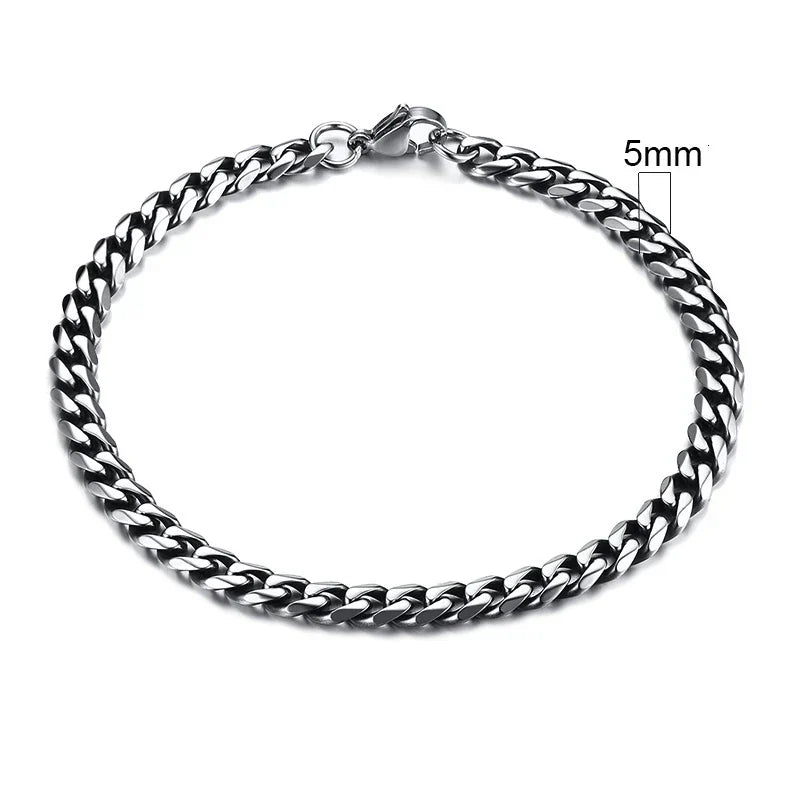 Curb Cuban Link Chain Bracelet