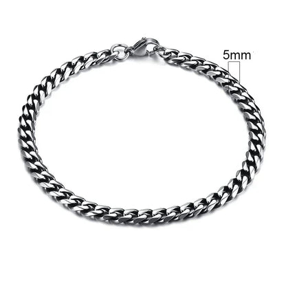 Curb Cuban Link Chain Bracelet