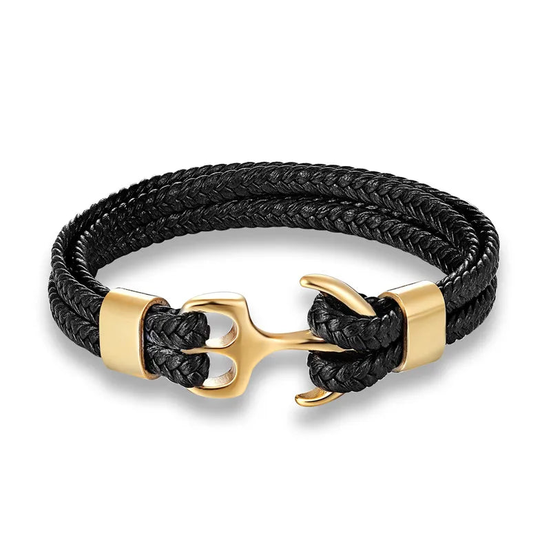 Multilayer Leather Sport Buckle Bracelet