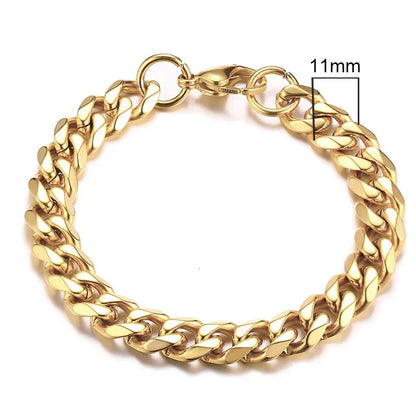 Curb Cuban Link Chain Bracelet