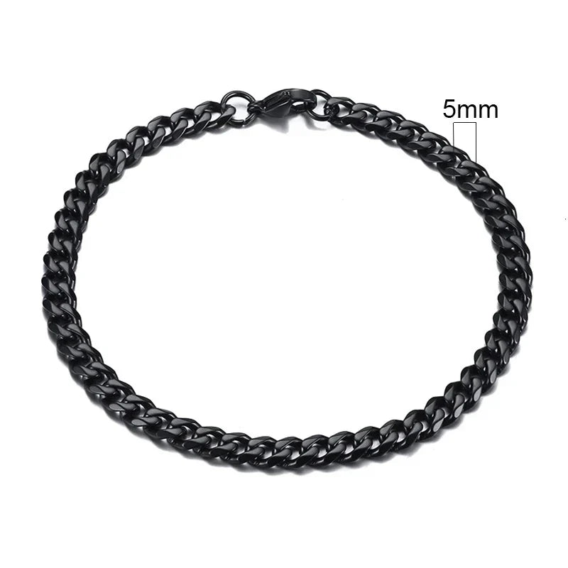 Curb Cuban Link Chain Bracelet