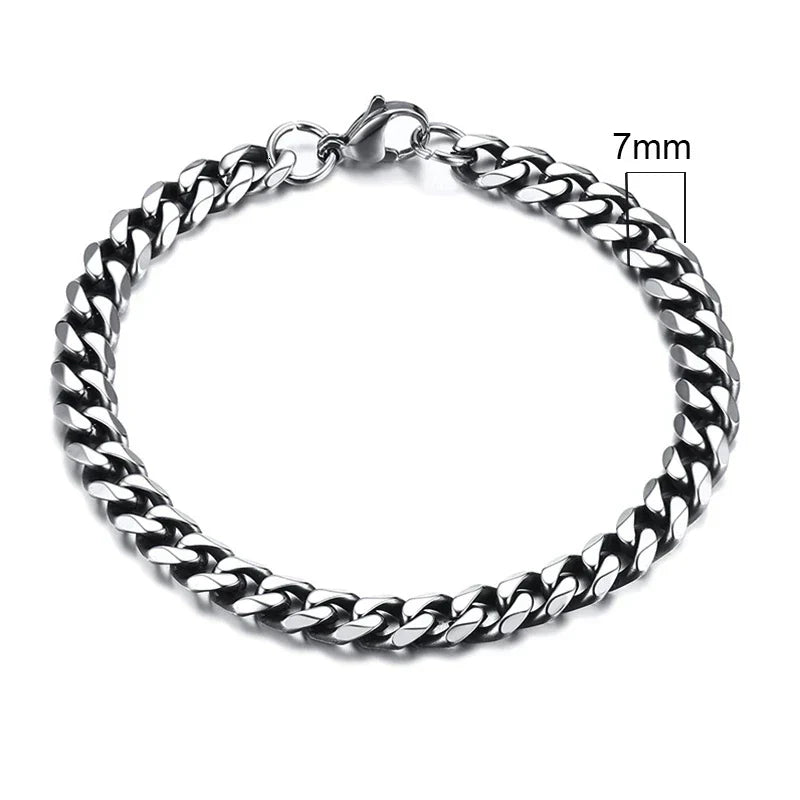 Curb Cuban Link Chain Bracelet