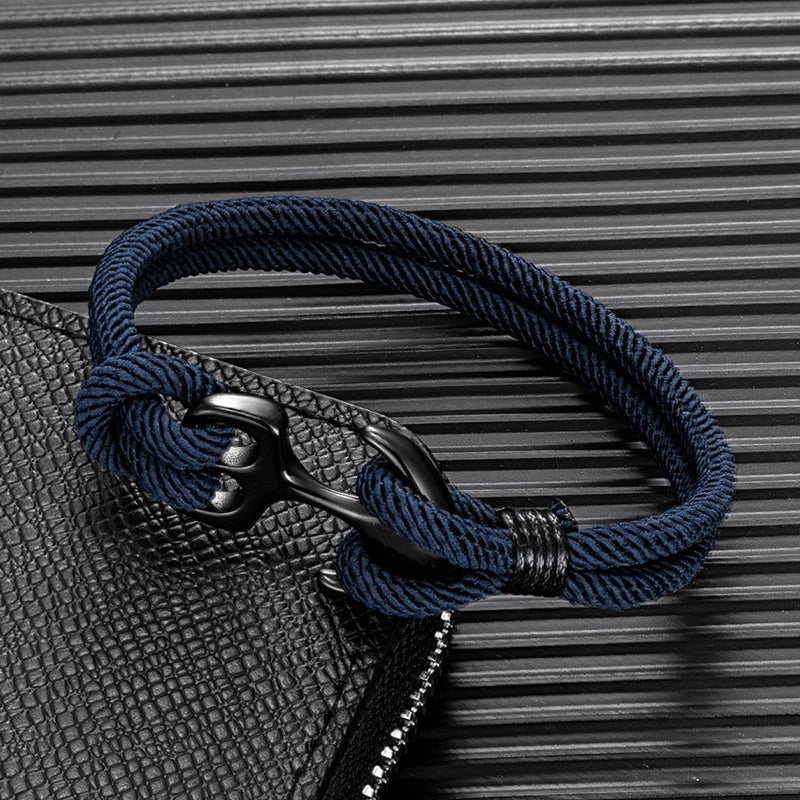Double Strand Nautical Paracord Rope Bracelet