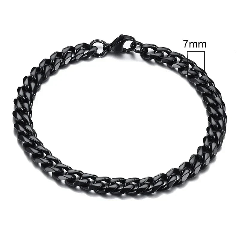 Curb Cuban Link Chain Bracelet