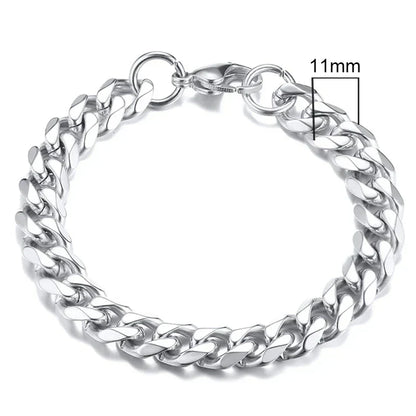Curb Cuban Link Chain Bracelet