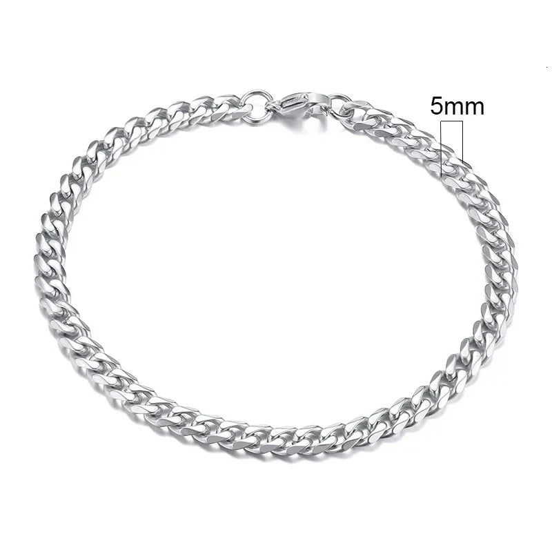 Curb Cuban Link Chain Bracelet