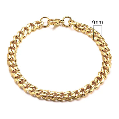 Curb Cuban Link Chain Bracelet
