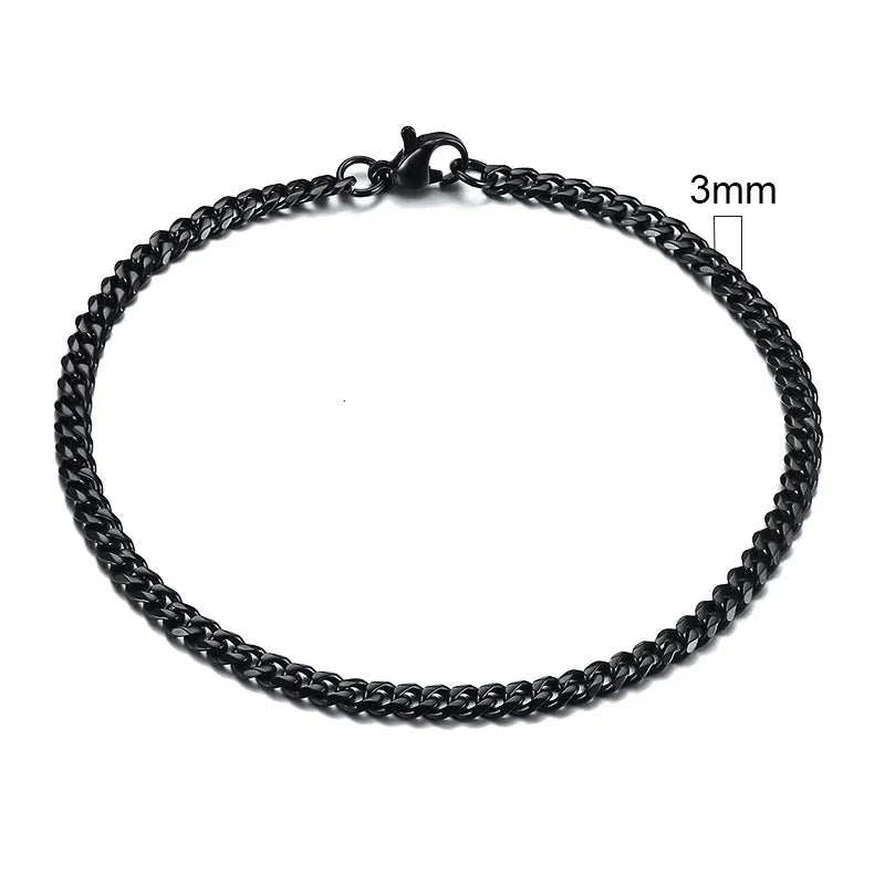 Curb Cuban Link Chain Bracelet