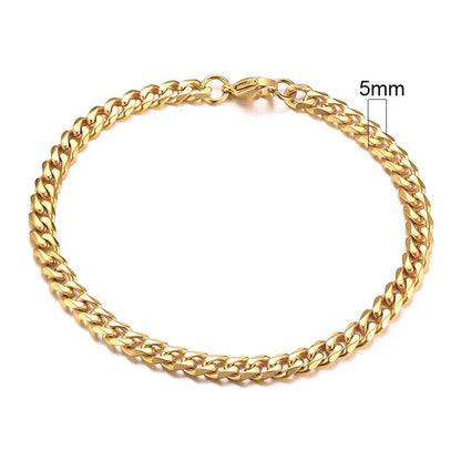 Curb Cuban Link Chain Bracelet