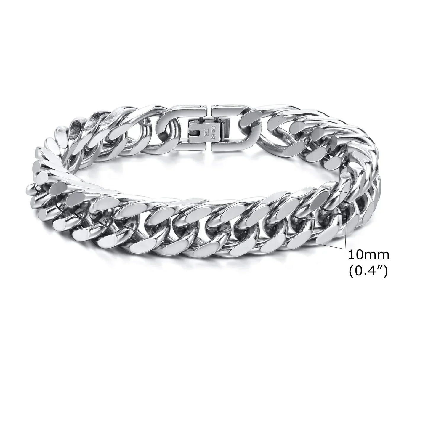 Stylish Double Curb Chain Bracelets