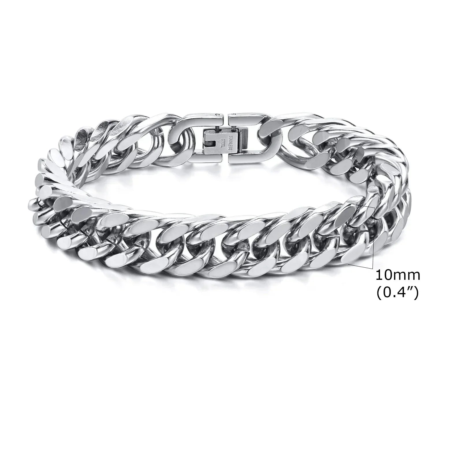 Stylish Double Curb Chain Bracelets