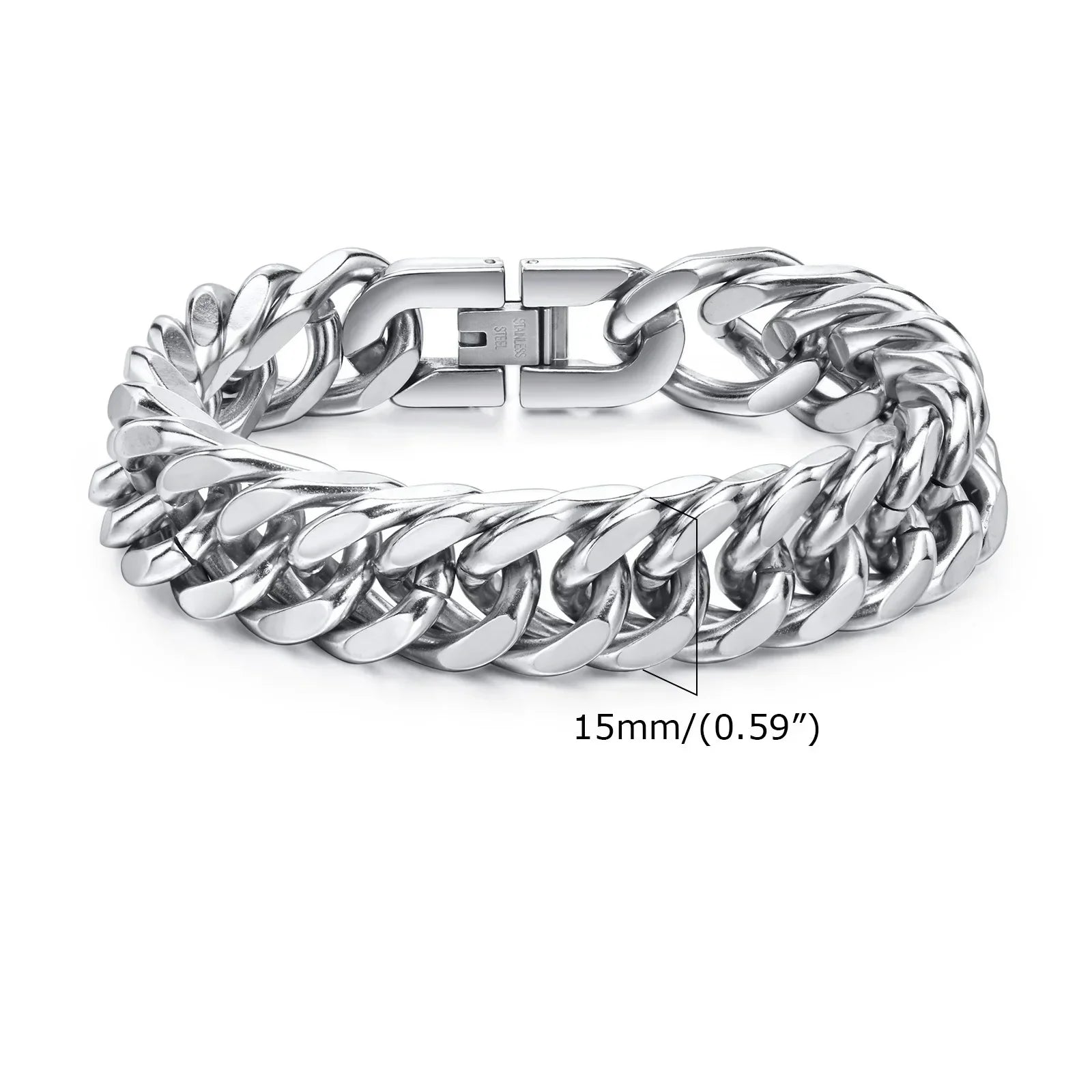 Stylish Double Curb Chain Bracelets