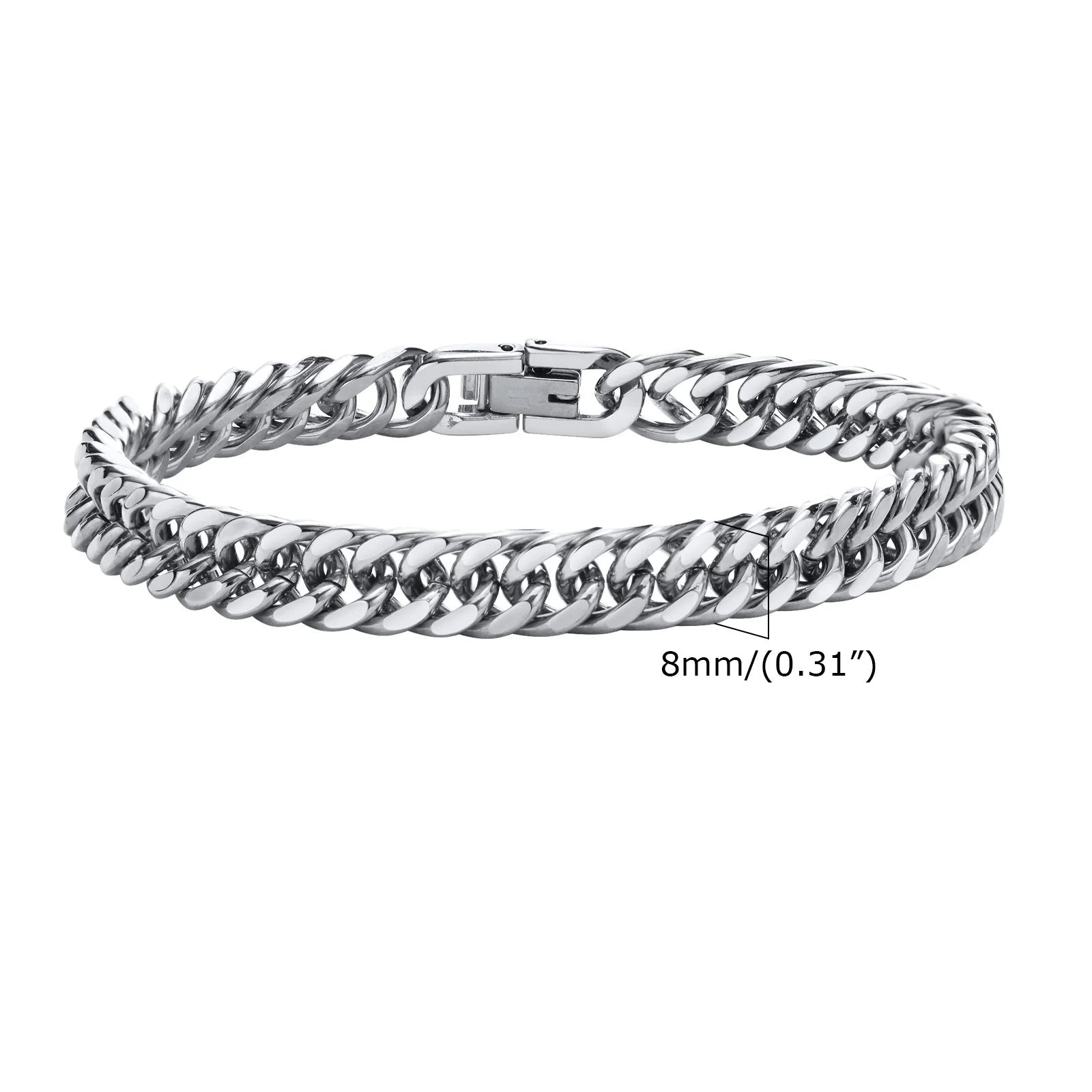 Stylish Double Curb Chain Bracelets