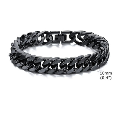 Stylish Double Curb Chain Bracelets