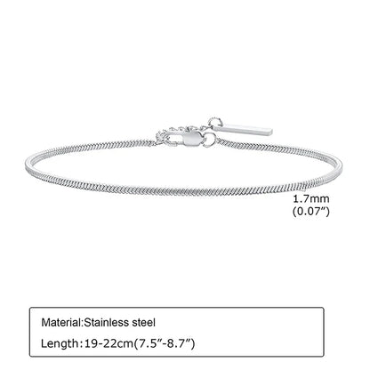 Square Snake Chain Bracelet