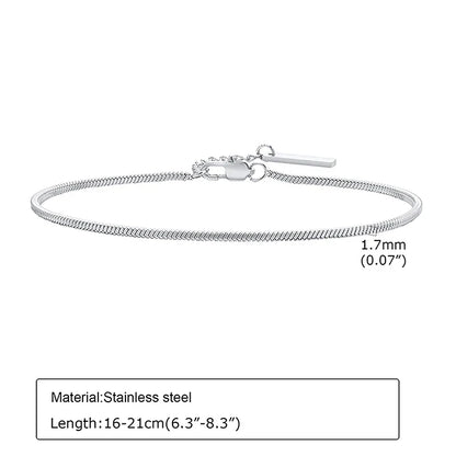 Square Snake Chain Bracelet