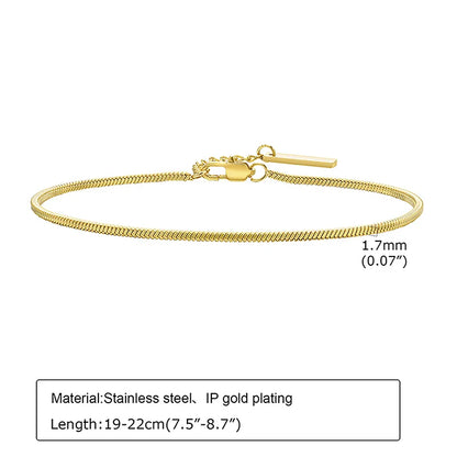 Square Snake Chain Bracelet