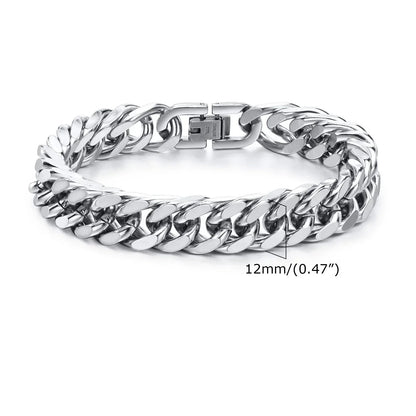 Stylish Double Curb Chain Bracelets